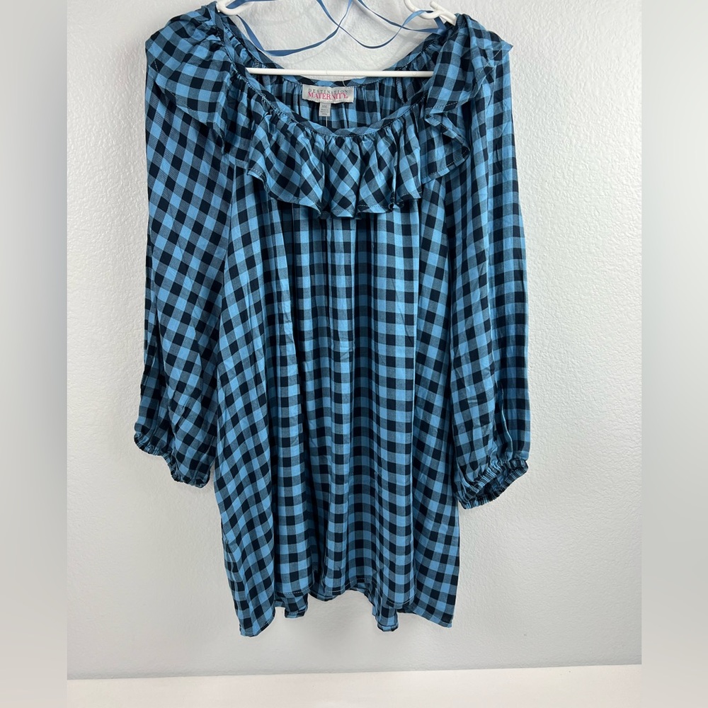 Destination maternity Ruffle Blouse